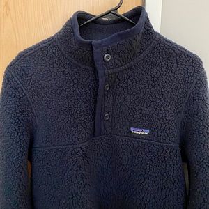 Patagonia Navy Fleece 1/4-Button Up - Size S